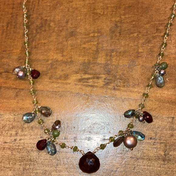 Alexis Bittar RARE Vintage Multicolor Beaded Necklace - Picture 2 of 7